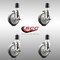 Service Caster 5 Inch 316SS Thermoplastic Rubber Swivel 1-3/4 Inch Stem Caster Set Brake SCC SCC-SS316EX20S514-TPRB-TLB-134-4 - alternate 3